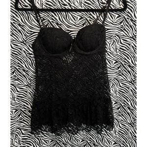 Rampage Intimates Black Lace Lingerie Bustier